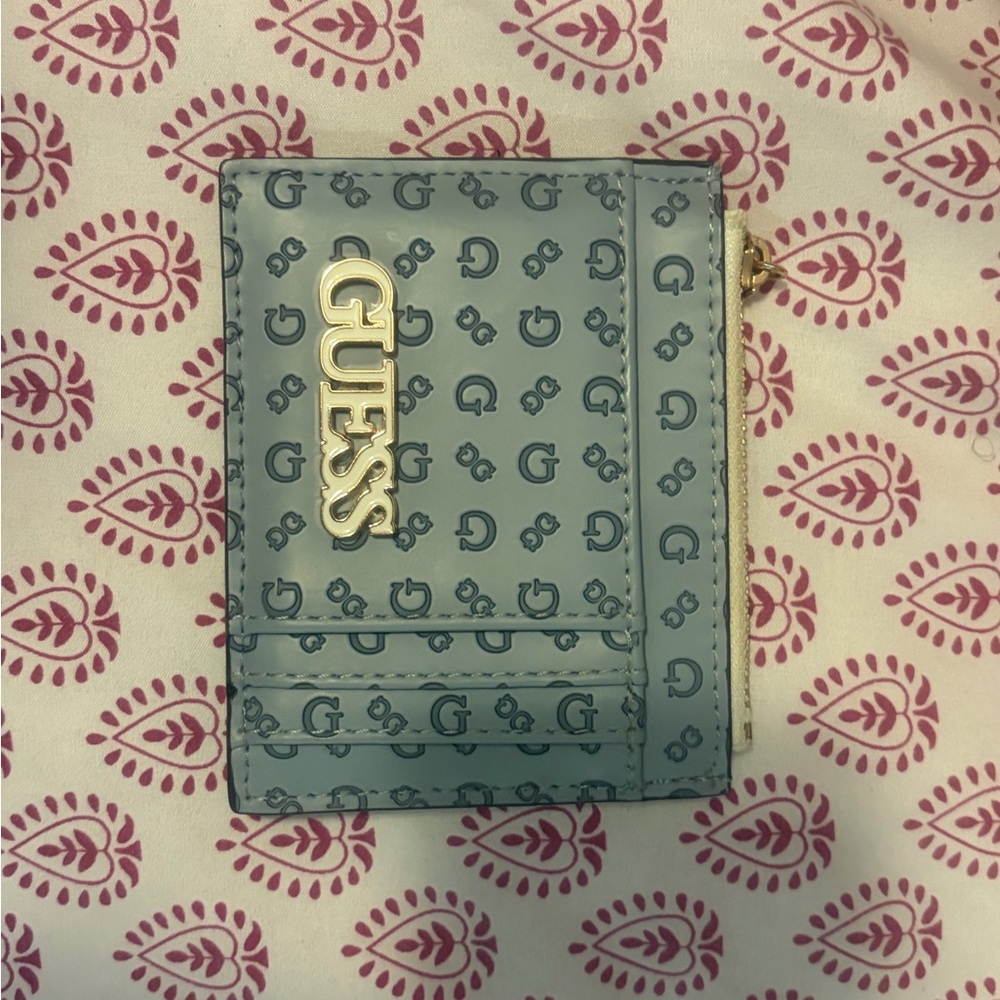GUESS Blue Monogram Wallet